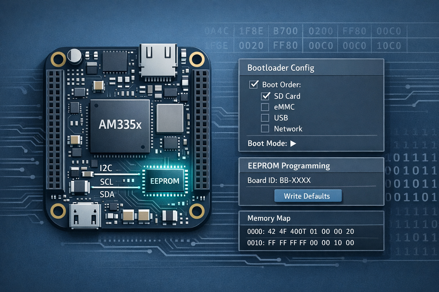 BeagleBone Black and OSD335x EEPROM During Boot