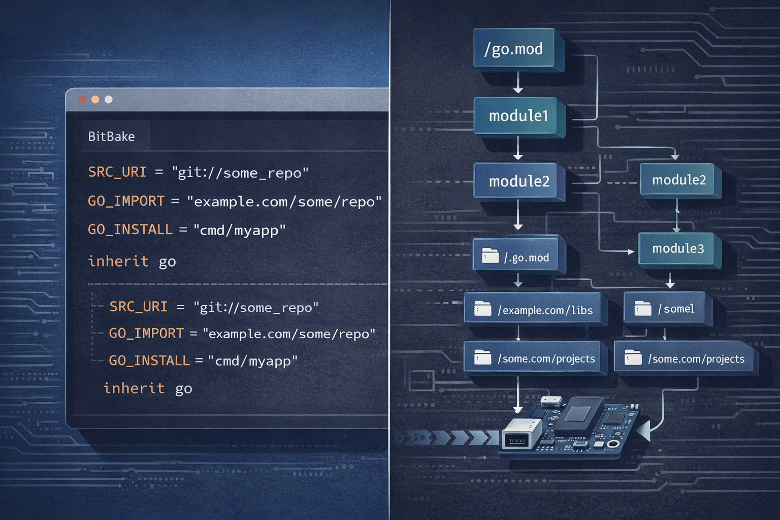 Golang Recipes in a Yocto Project